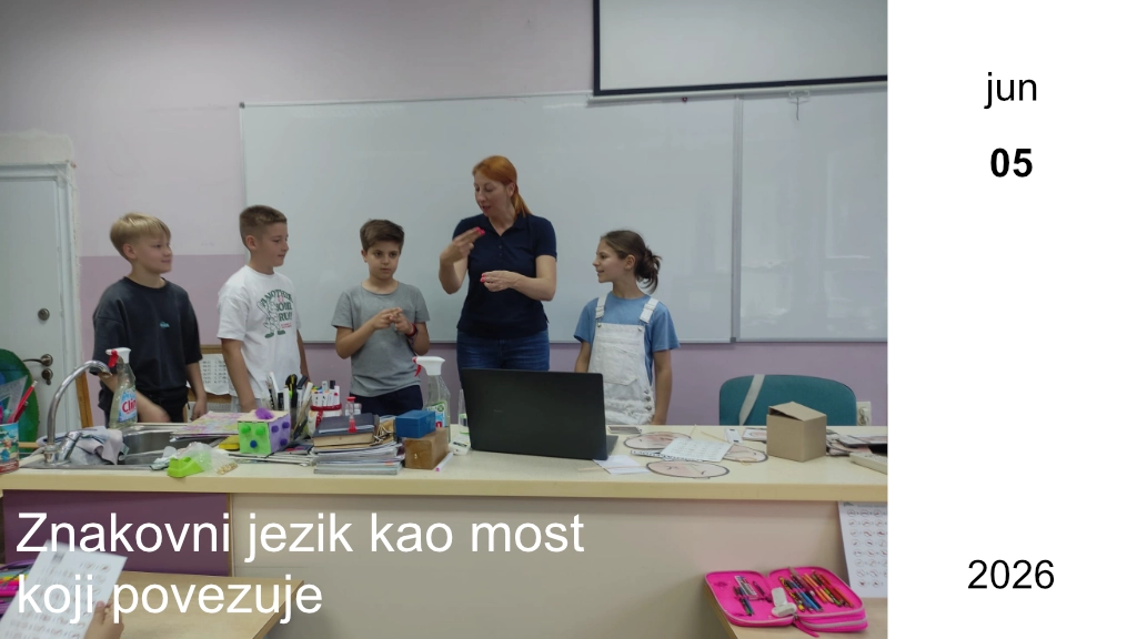 Znakovni jezik kao most koji povezuje