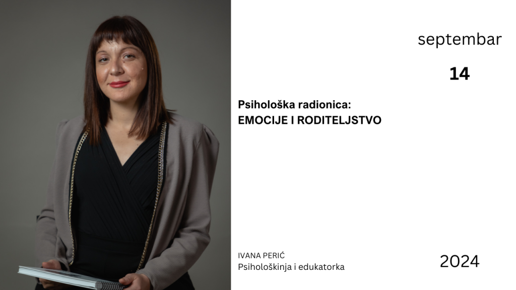 Psihološka radionica -Roditeljstvo i emocionalna pismenost -Naslovnica Roditeljstvo